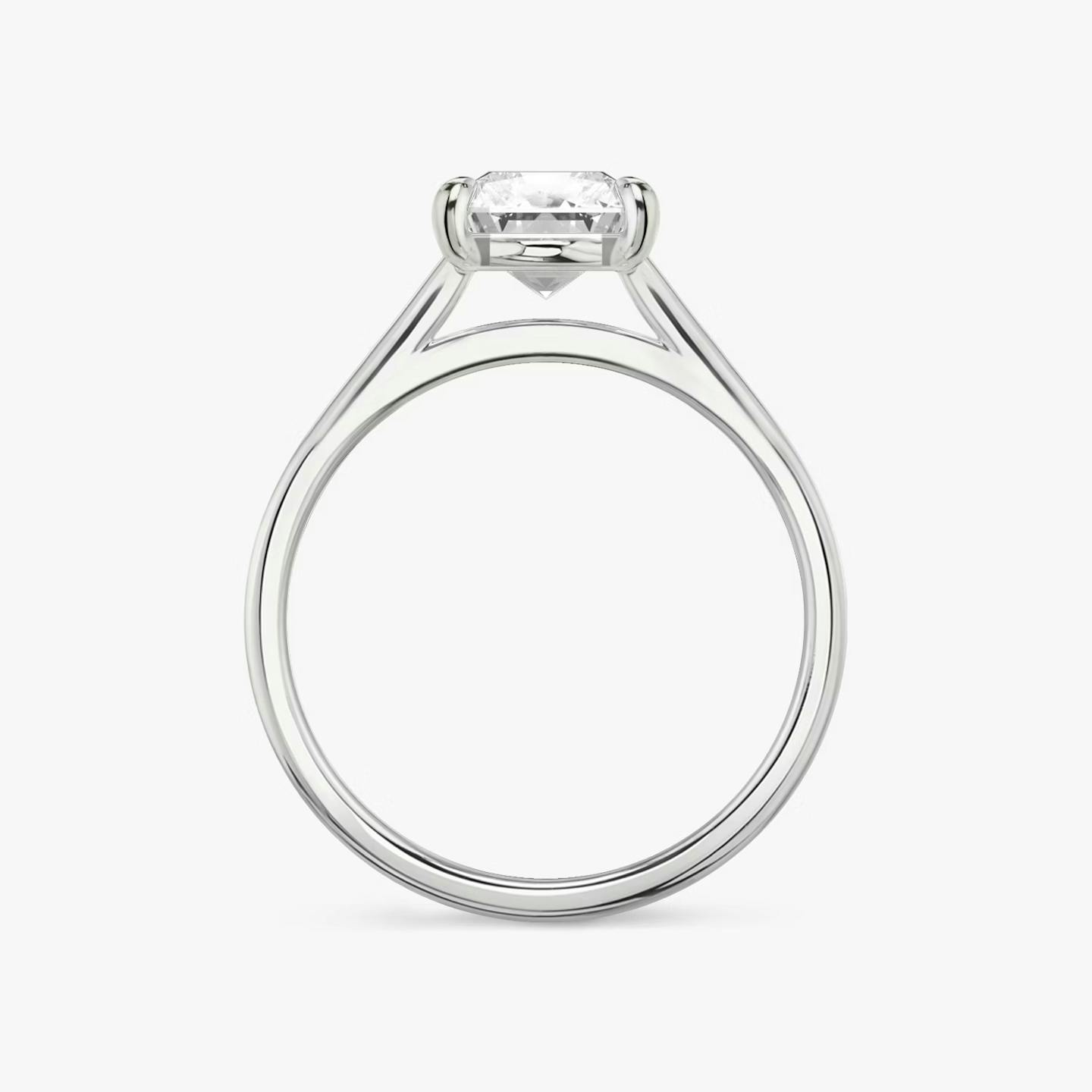 The Cathedral | Radiant | Platinum | Band: Plain | Diamond orientation: vertical | Carat weight: See full inventory