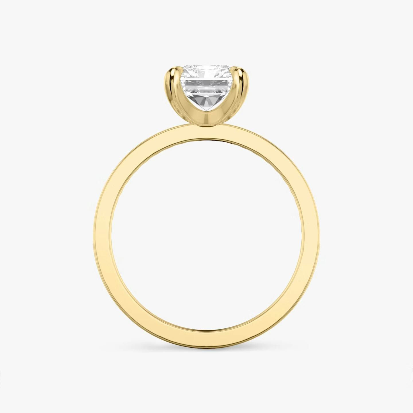 The Devotion | Radiant | 18k | 18k Yellow Gold | Band stone shape: Round Brilliant | Band: Original | Diamond orientation: vertical | Carat weight: See full inventory